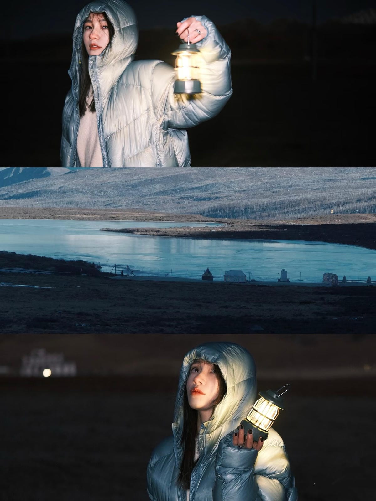 Hooded Duck Down Jacket Unisex Outdoor Warm  Water-proof Woman Man with Pocket