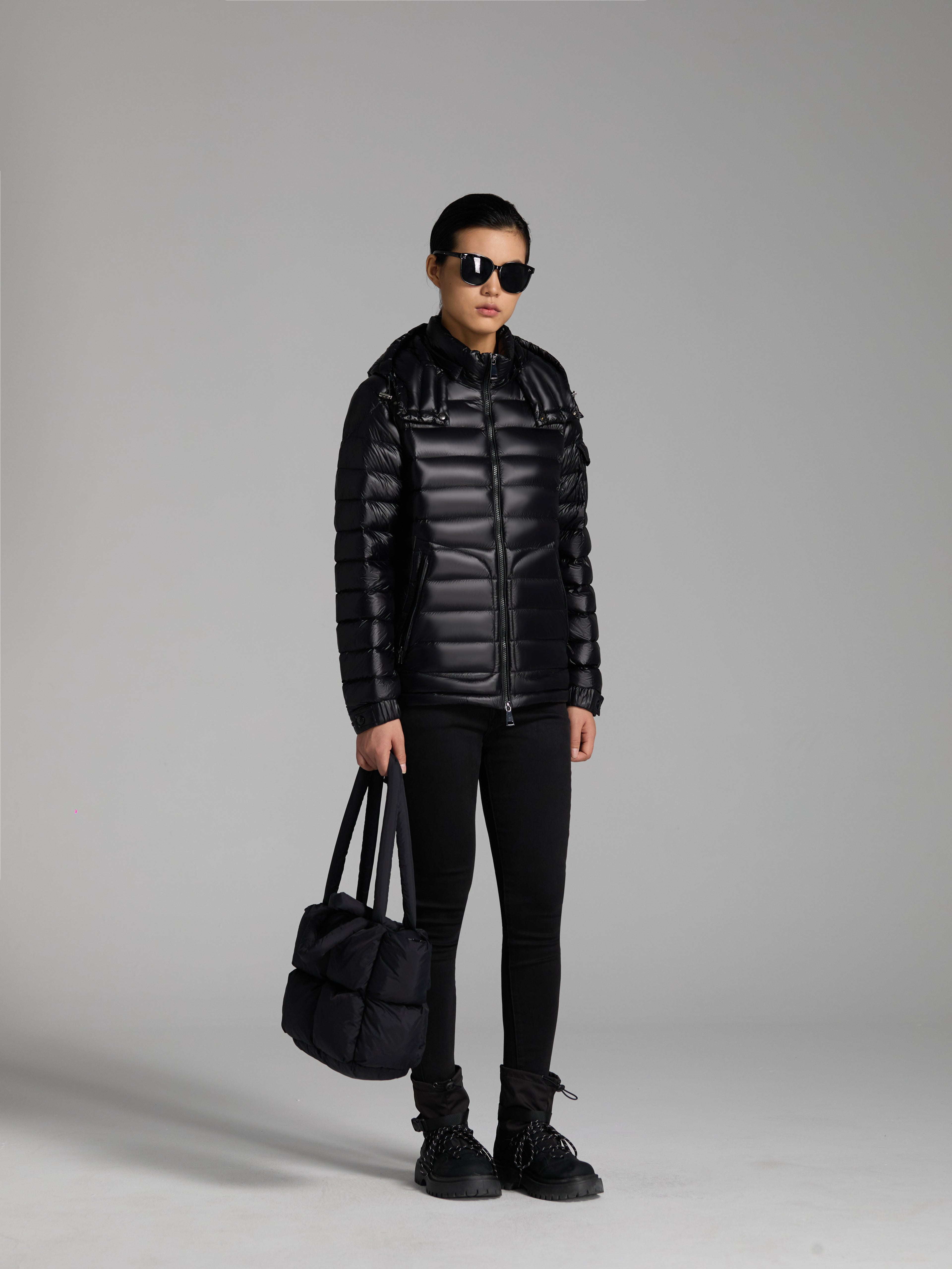 Goose Down hooded Jacket  puffy Unisex Man Woman FluffyLight Warm With Hood Pockets Easy Clean model 3014
