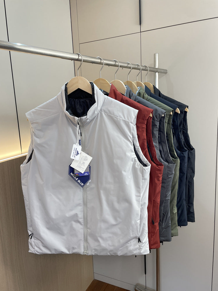 "Bird"AT0M Series！Warmer than down P Cotton！Autumn and Winter Men's Export Stand Collar Vest