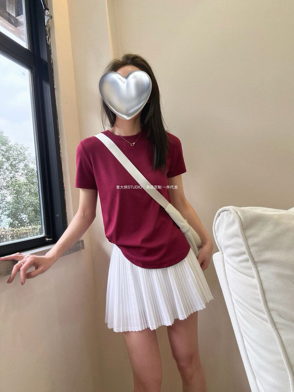 *Alo Curved Hem Short Sleeve25Summer Outdoor Casual Basic Anti-Stripe Versatile Breathable Round Neck Slimming T New T-shirt