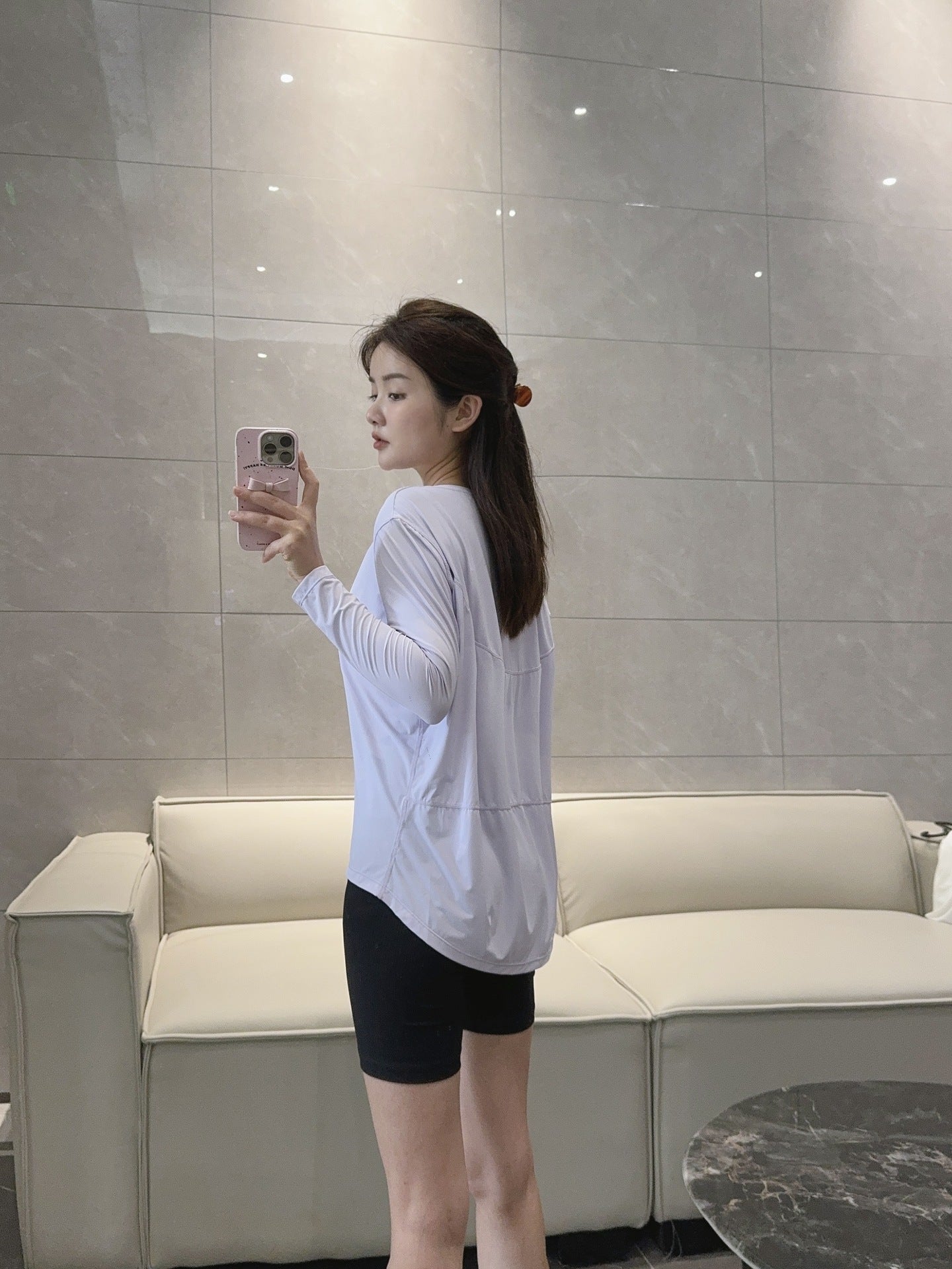 Action Yoga Wear Sun Protection Cool Sports Top Long Sleeve Versatile Base Layer Casual active wear woman