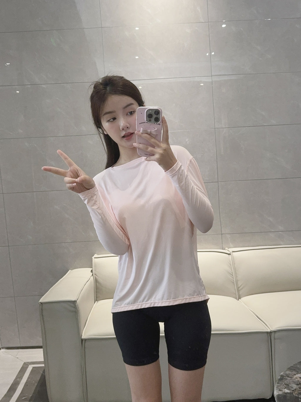 Action Yoga Wear Sun Protection Cool Sports Top Long Sleeve Versatile Base Layer Casual active wear woman