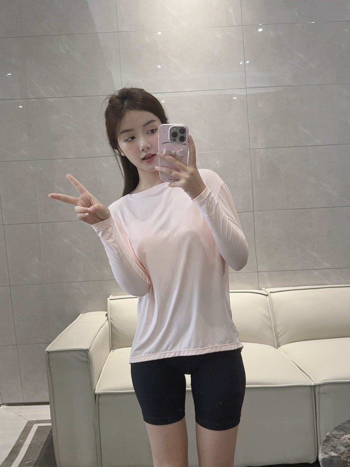 Action Yoga Wear Sun Protection Cool Sports Top Long Sleeve Versatile Base Layer Casual active wear woman