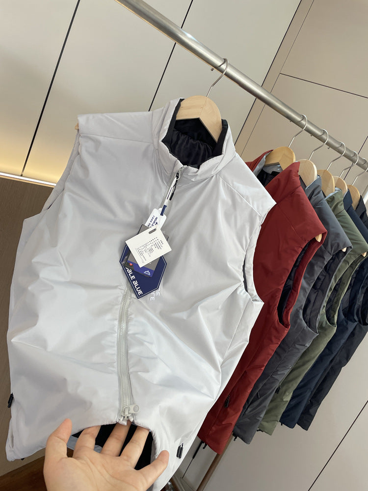 "Bird"AT0M Series！Warmer than down P Cotton！Autumn and Winter Men's Export Stand Collar Vest