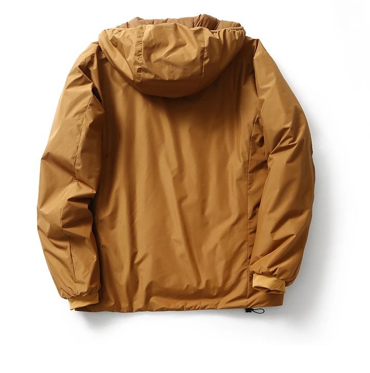 Winter Men's Women's  Unisex Lightweight Cotton Jacket Water-Resistant Hooded Design Windproof Warm Cotton Coat Fashion Trendy Men's Outerwear Lightweight Thermal  Cotton-Padded