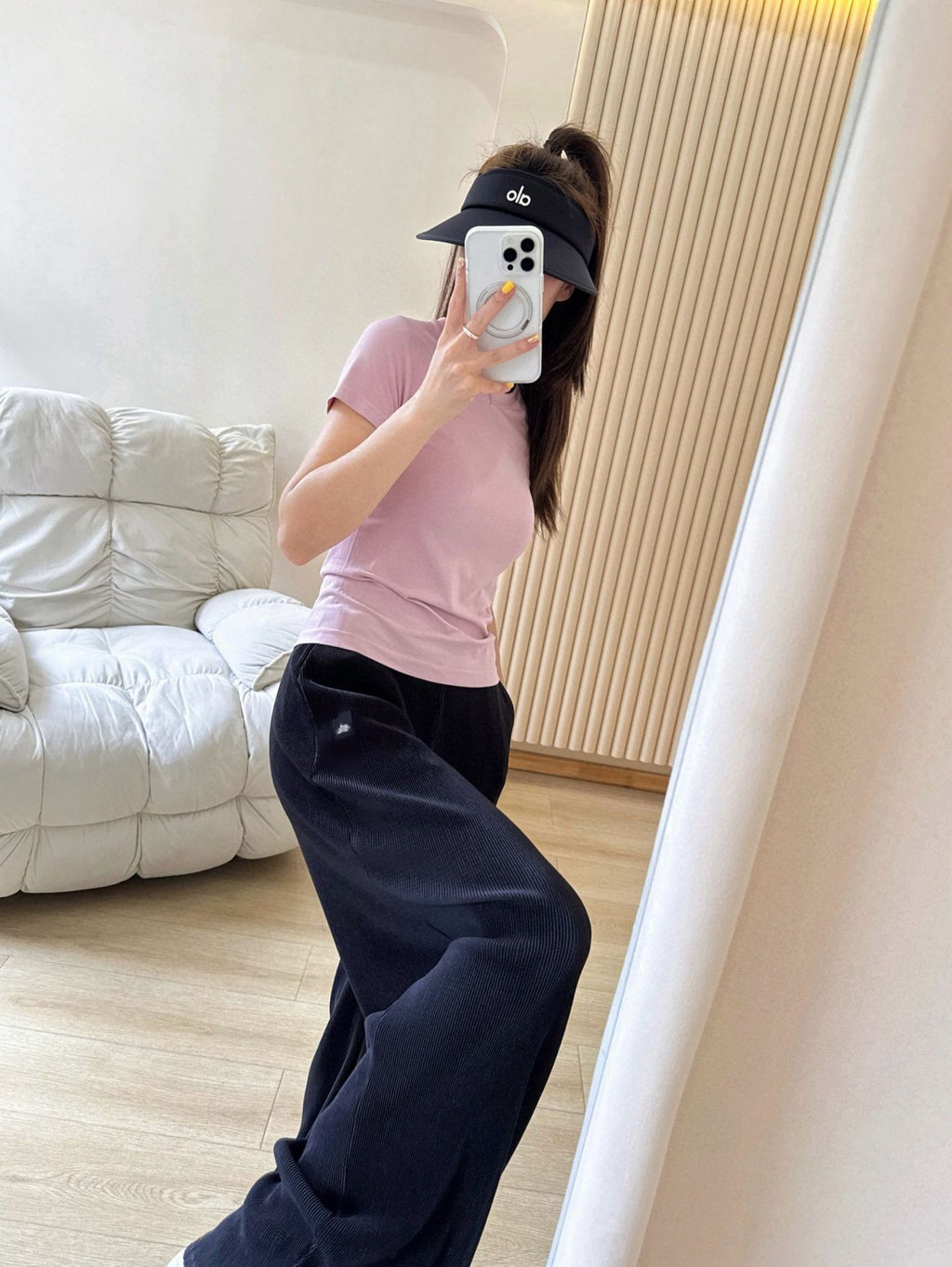 *ALO Nude Seamless Running Short Sleeve Summer Quick-Dry Sports Fitness Running Training Breathable Yoga One-Piece Fabric T