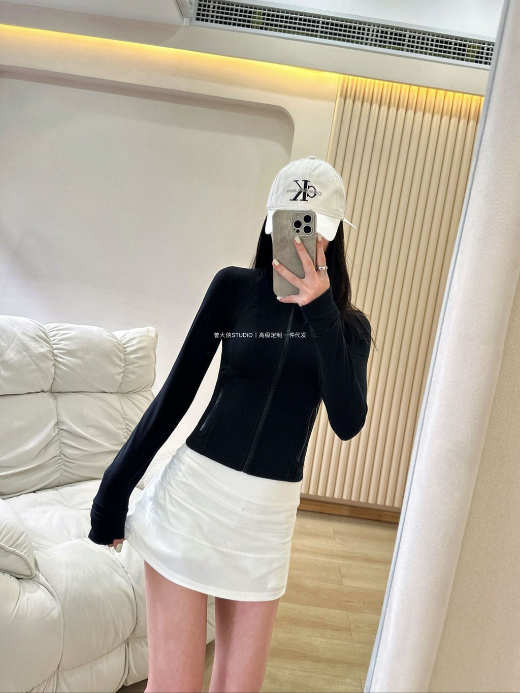 *Define Canada Short Style Cropped Yoga Sports Jacket Women's Slim Stand Collar Fitness Jacket Spring Women