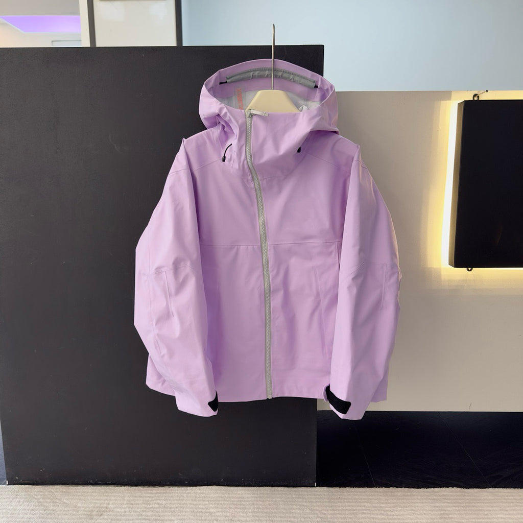 Unisex Waterproof Windproof Anti-Wrinkle Hardshell Jacket All-Weather Easy Care