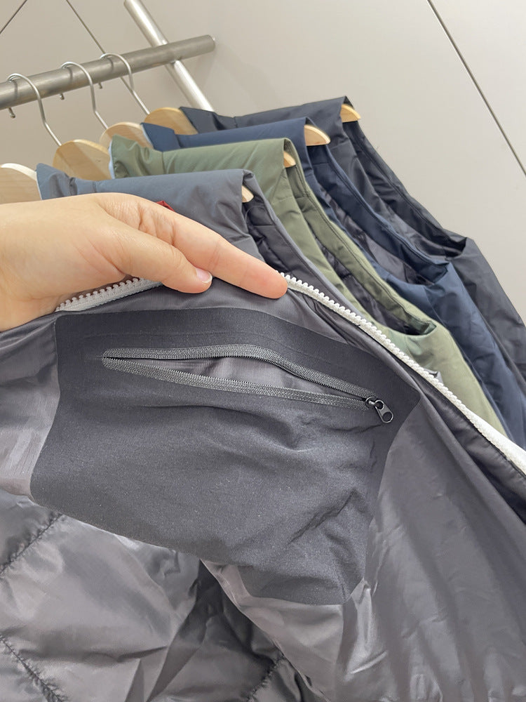 "Bird"AT0M Series！Warmer than down P Cotton！Autumn and Winter Men's Export Stand Collar Vest