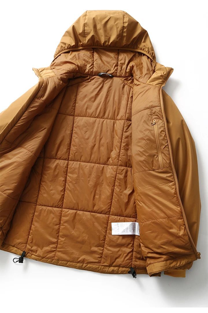 Winter Men's Women's  Unisex Lightweight Cotton Jacket Water-Resistant Hooded Design Windproof Warm Cotton Coat Fashion Trendy Men's Outerwear Lightweight Thermal  Cotton-Padded