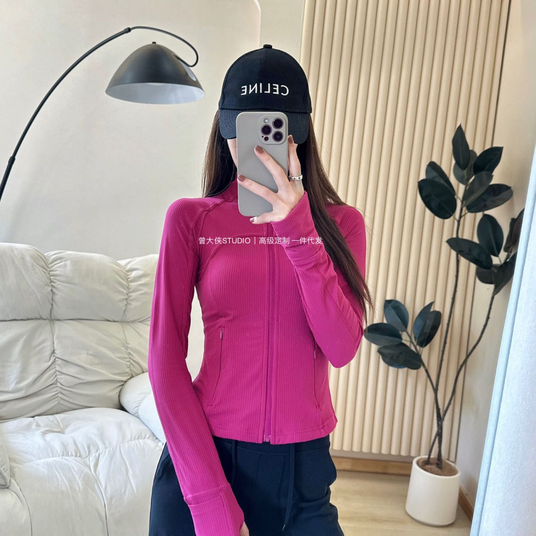 *Define Short Threaded Jacket lulu Yoga clothing for women, slim-fit outdoor fitness sun-protective sports slimming jacket