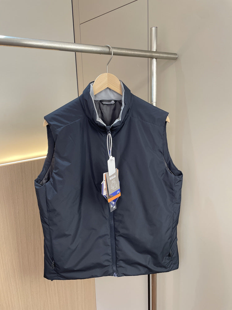 "Bird"AT0M Series！Warmer than down P Cotton！Autumn and Winter Men's Export Stand Collar Vest