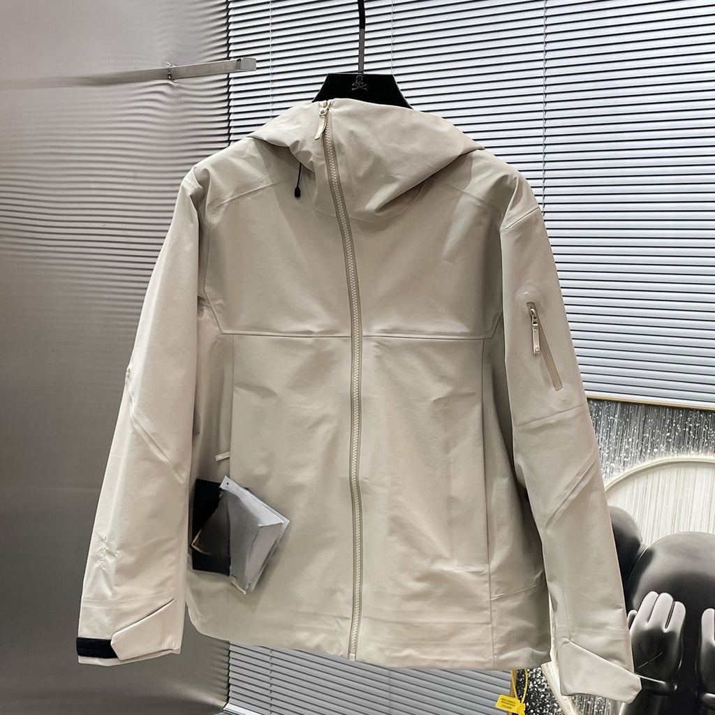 Unisex Waterproof Windproof Anti-Wrinkle Hardshell Jacket All-Weather Easy Care