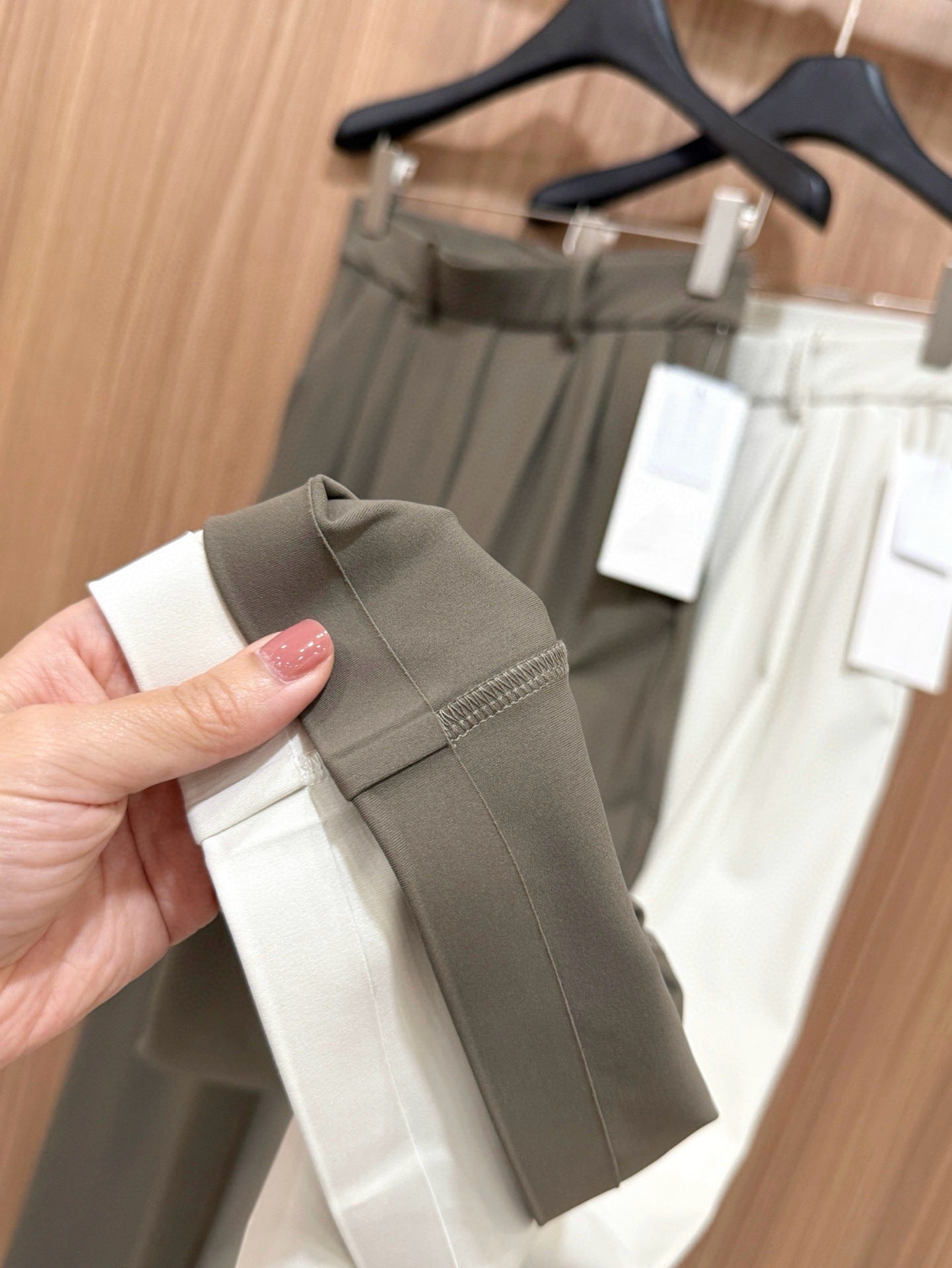 Daydrift Stretch Casual Trousers Draped Four-Way Stretch Elastic High Waist Lazy Loose Wide-Leg Pants for Women