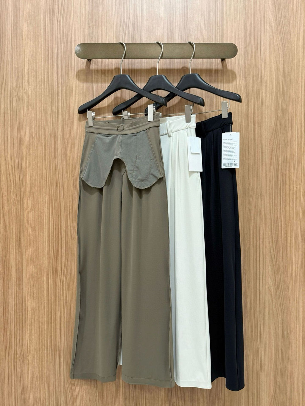 Daydrift Stretch Casual Trousers Draped Four-Way Stretch Elastic High Waist Lazy Loose Wide-Leg Pants for Women