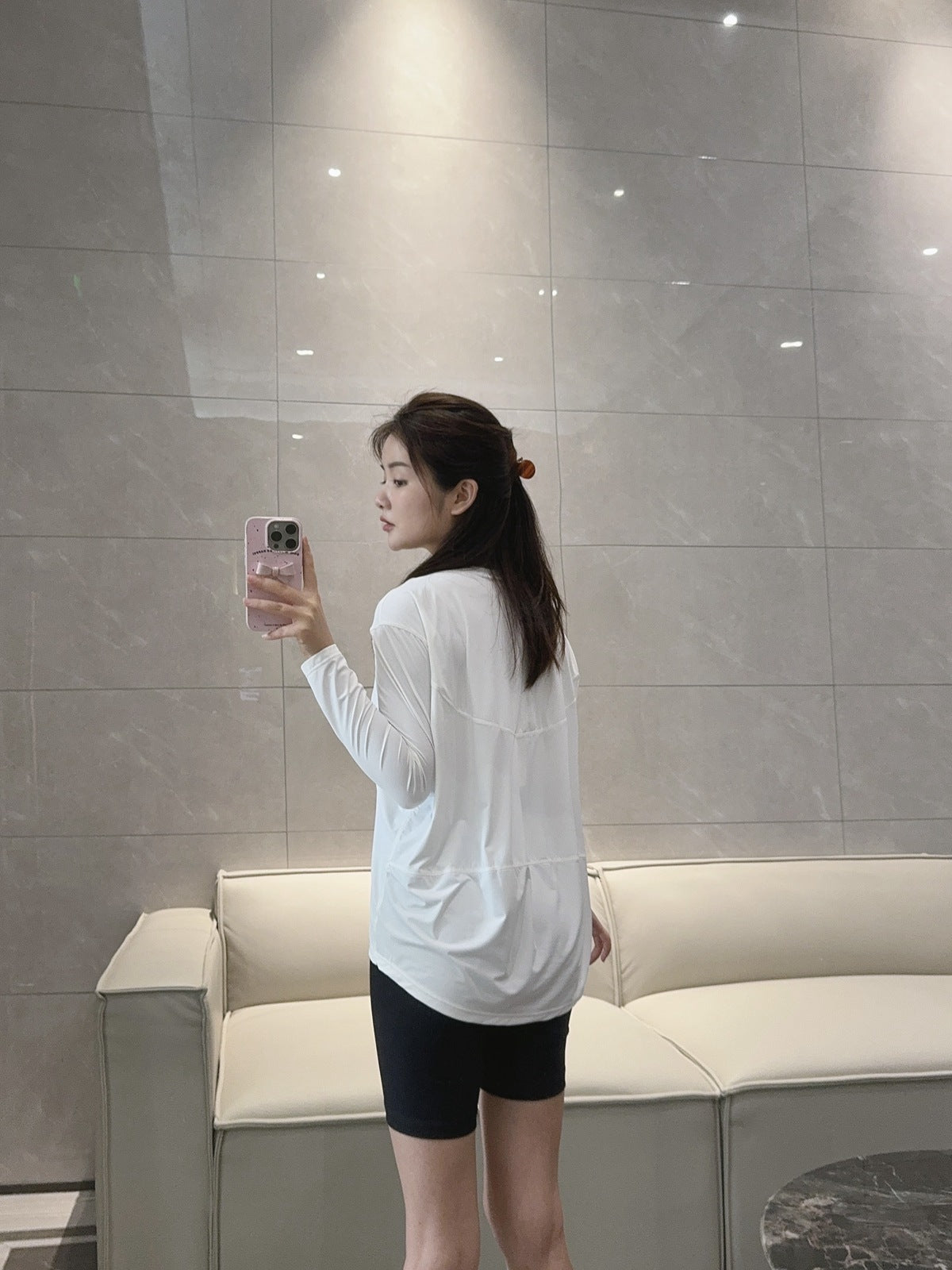 Action Yoga Wear Sun Protection Cool Sports Top Long Sleeve Versatile Base Layer Casual active wear woman