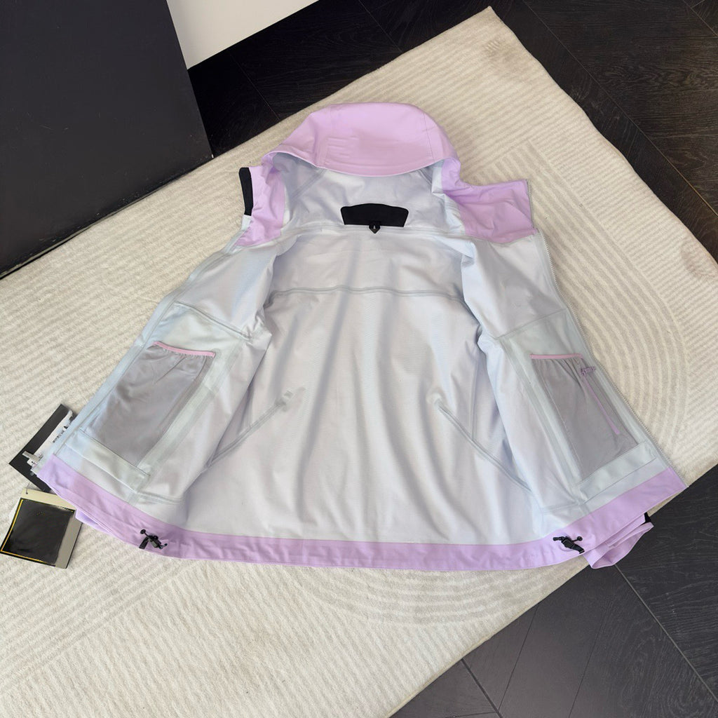 Unisex Waterproof Windproof Anti-Wrinkle Hardshell Jacket All-Weather Easy Care