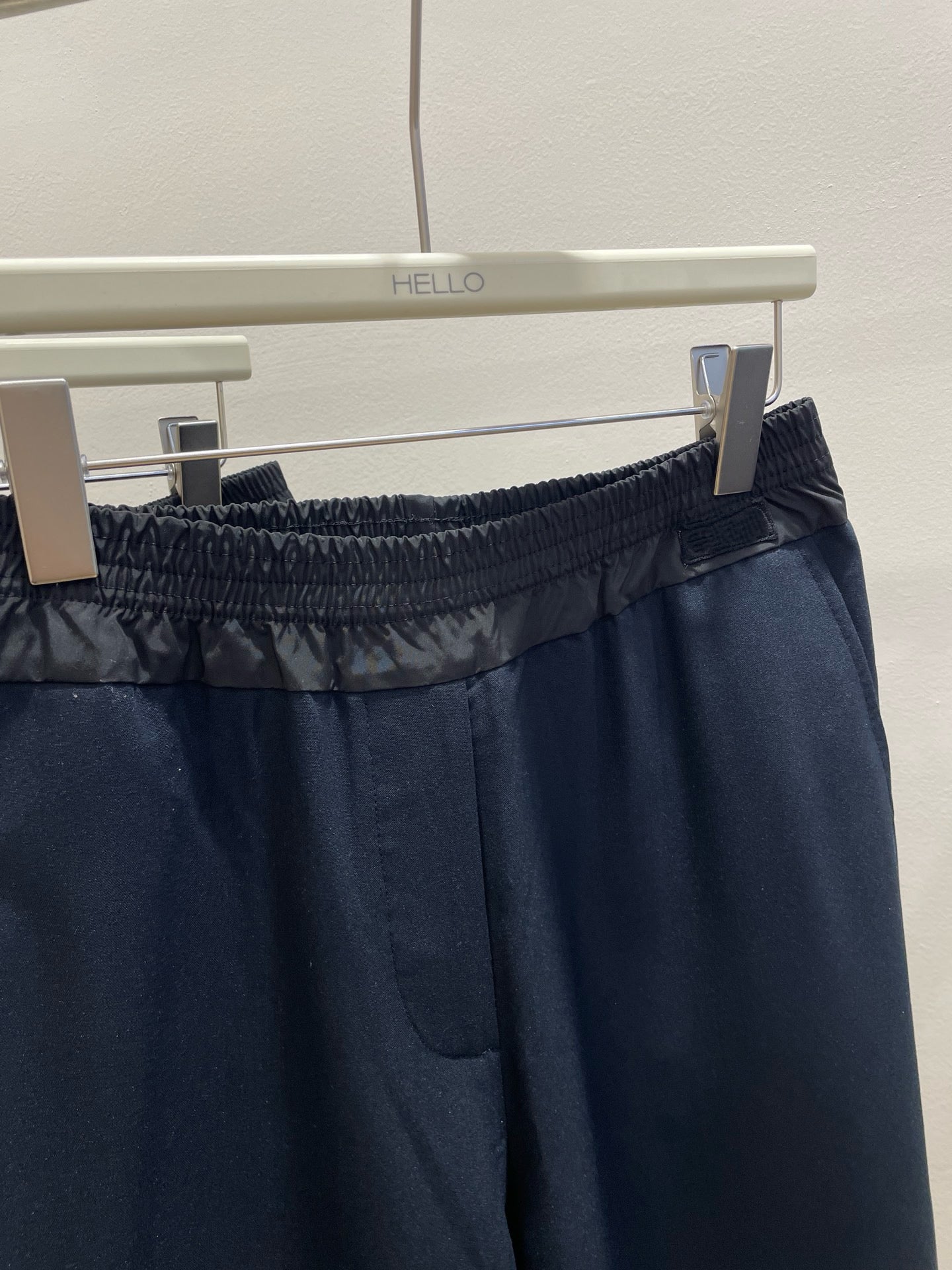 Women's High-Waist Stretchy Wide-Leg Pants Dark Blue Dark Grey S M L