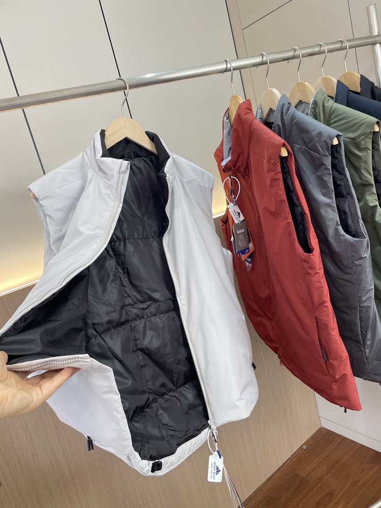 "Bird"AT0M Series！Warmer than down P Cotton！Autumn and Winter Men's Export Stand Collar Vest
