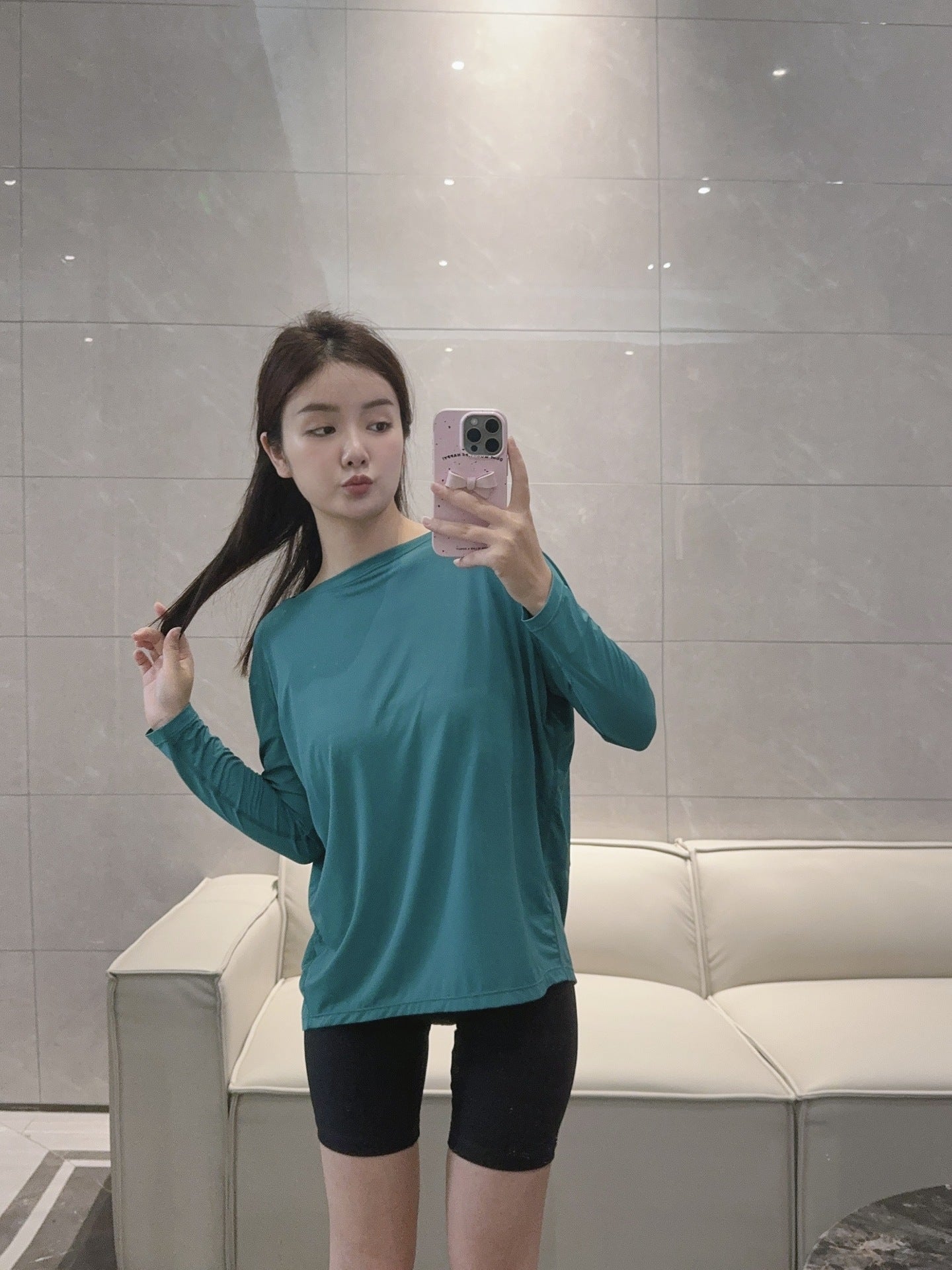 Action Yoga Wear Sun Protection Cool Sports Top Long Sleeve Versatile Base Layer Casual active wear woman