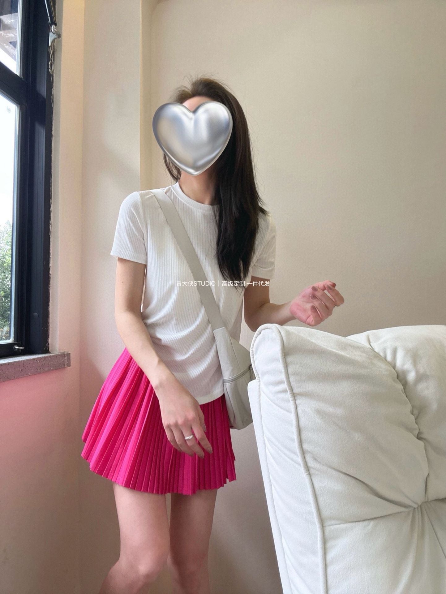 *Alo Curved Hem Short Sleeve25Summer Outdoor Casual Basic Anti-Stripe Versatile Breathable Round Neck Slimming T New T-shirt