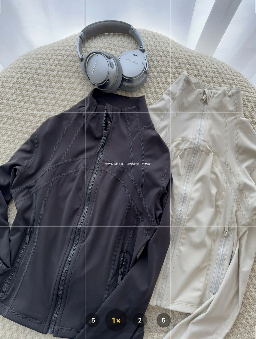 *Define Canada Short Style Cropped Yoga Sports Jacket Women's Slim Stand Collar Fitness Jacket Spring Women