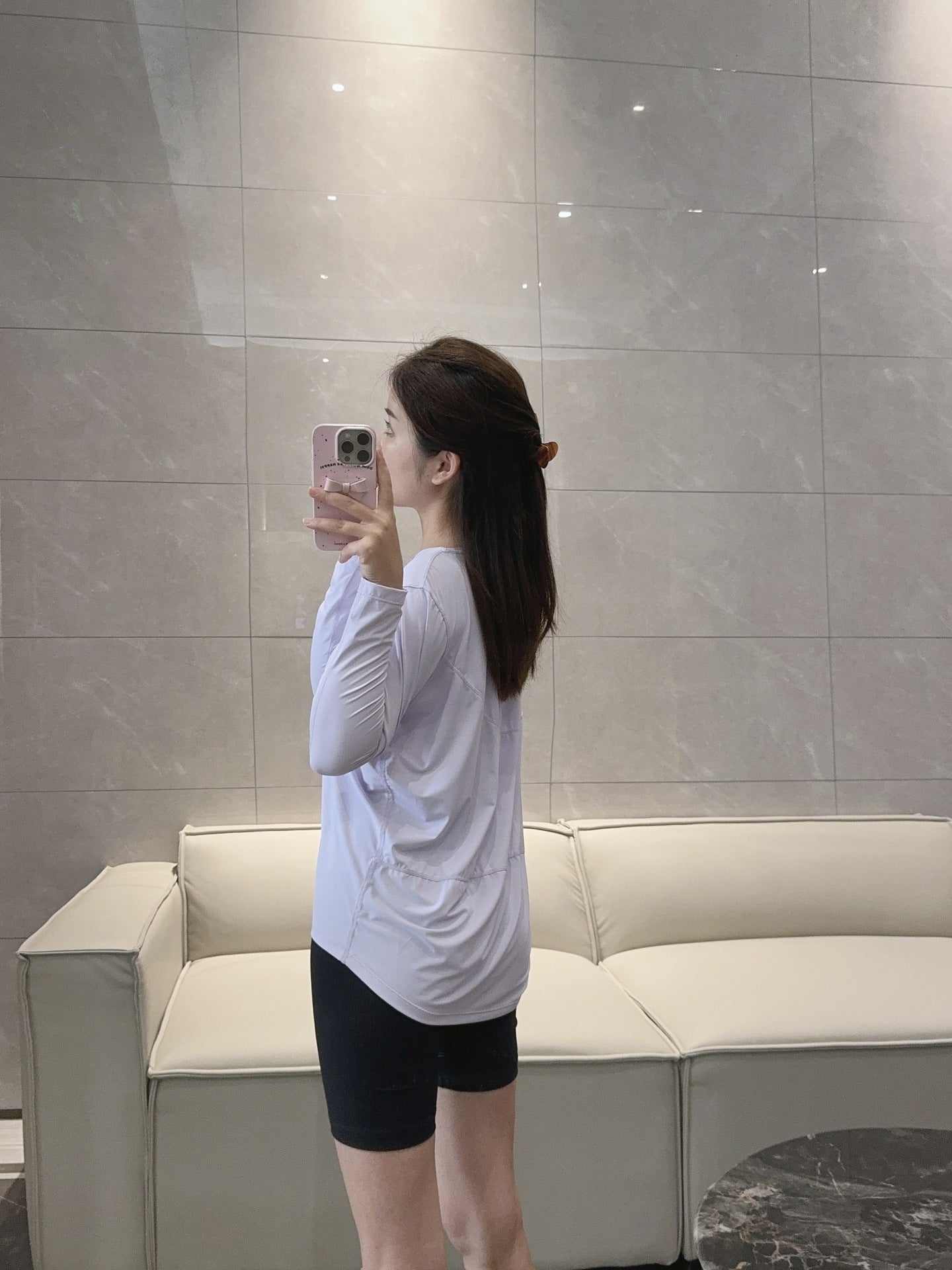 Action Yoga Wear Sun Protection Cool Sports Top Long Sleeve Versatile Base Layer Casual active wear woman