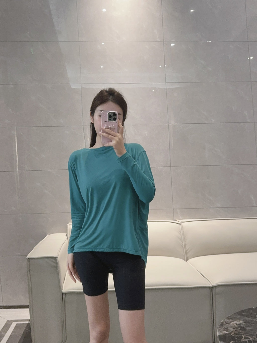 Action Yoga Wear Sun Protection Cool Sports Top Long Sleeve Versatile Base Layer Casual active wear woman