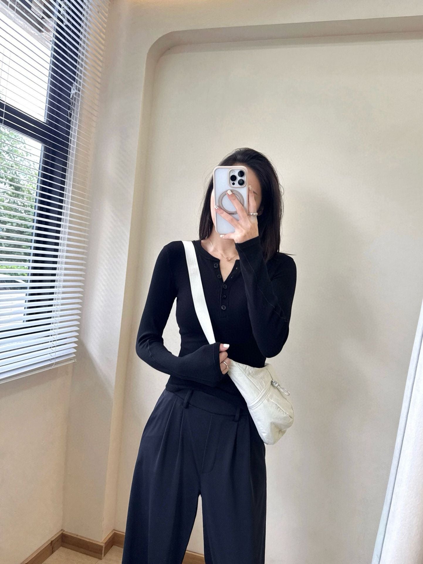 *lulu Same Style Hold Tight Modal Henley Shirt Slim Fit Yoga Fitness Sports Base Layer T Women's T-shirt