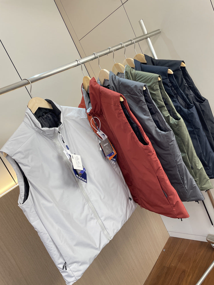"Bird"AT0M Series！Warmer than down P Cotton！Autumn and Winter Men's Export Stand Collar Vest