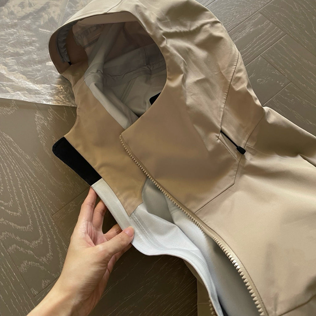 Unisex Waterproof Windproof Anti-Wrinkle Hardshell Jacket All-Weather Easy Care