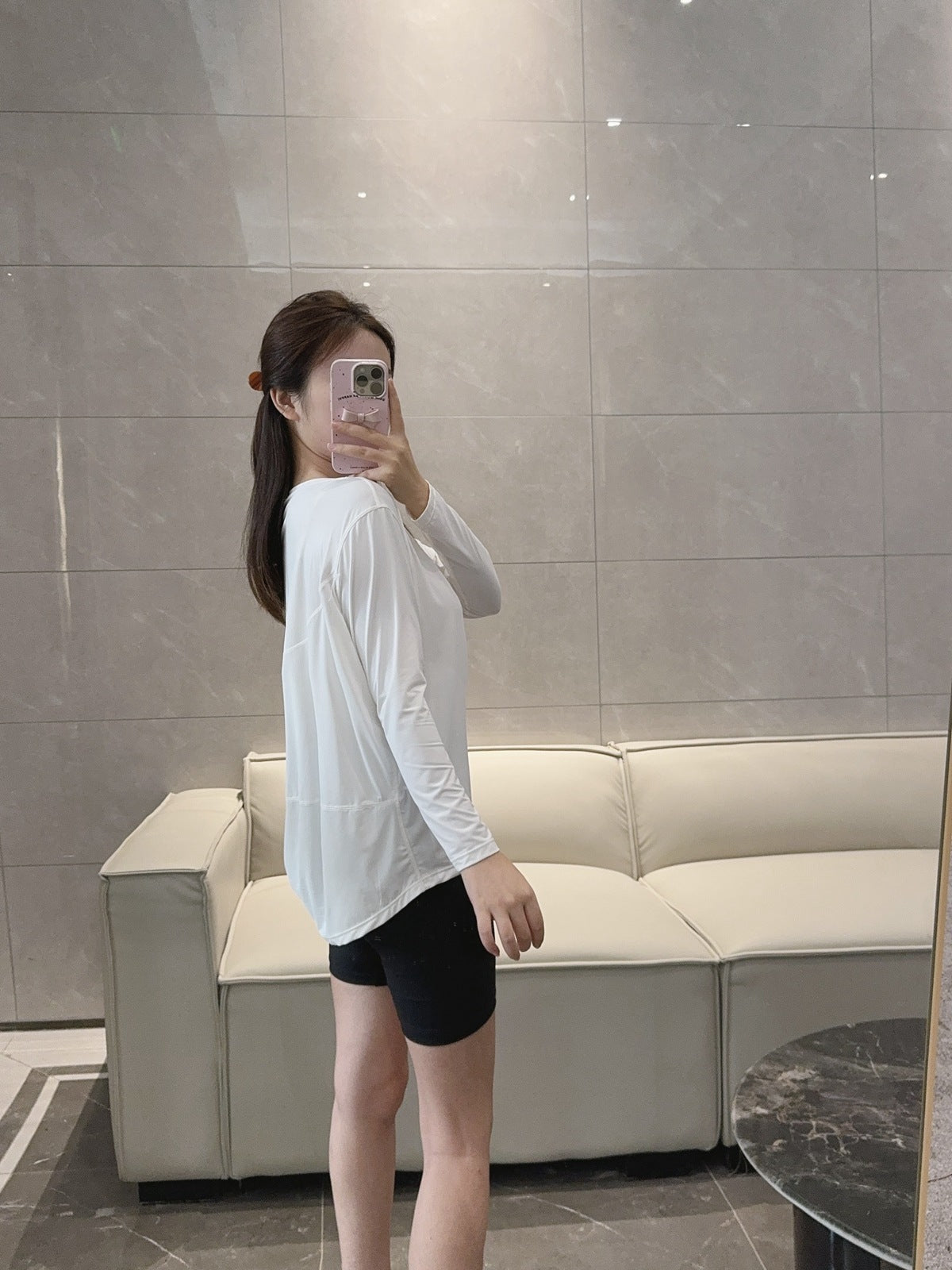 Action Yoga Wear Sun Protection Cool Sports Top Long Sleeve Versatile Base Layer Casual active wear woman