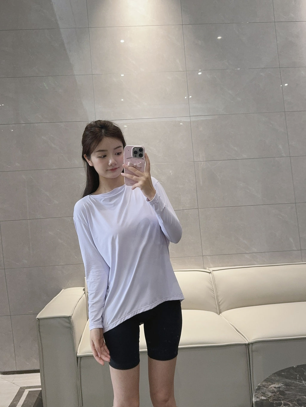 Action Yoga Wear Sun Protection Cool Sports Top Long Sleeve Versatile Base Layer Casual active wear woman