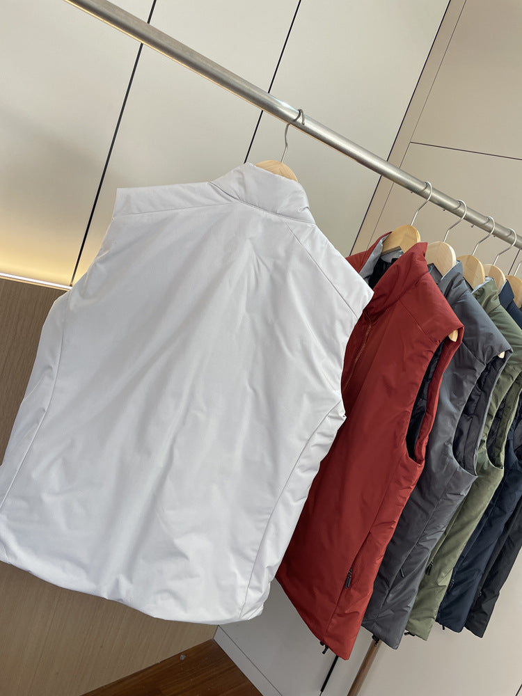 "Bird"AT0M Series！Warmer than down P Cotton！Autumn and Winter Men's Export Stand Collar Vest