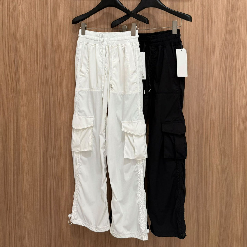 Dance Studio Workwear Loose Pants Lightweight Outdoor Quick-Dry Casual Sports High-Waist Drawstring Straight-Leg Pants for Women