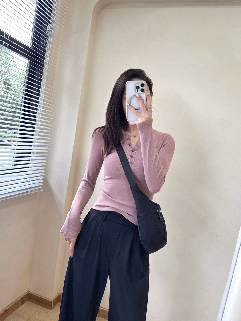 *lulu Same Style Hold Tight Modal Henley Shirt Slim Fit Yoga Fitness Sports Base Layer T Women's T-shirt