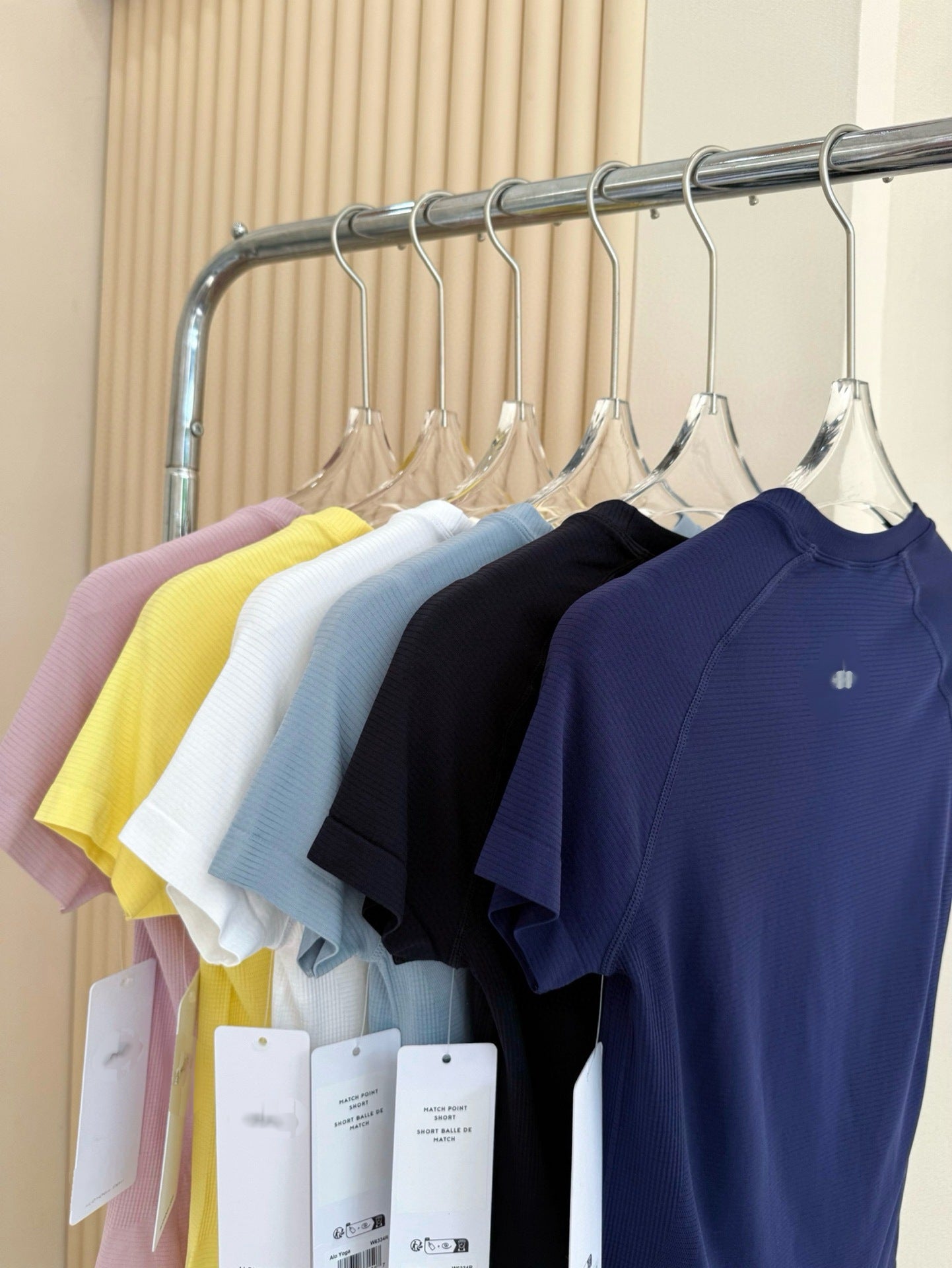 *ALO Nude Seamless Running Short Sleeve Summer Quick-Dry Sports Fitness Running Training Breathable Yoga One-Piece Fabric T