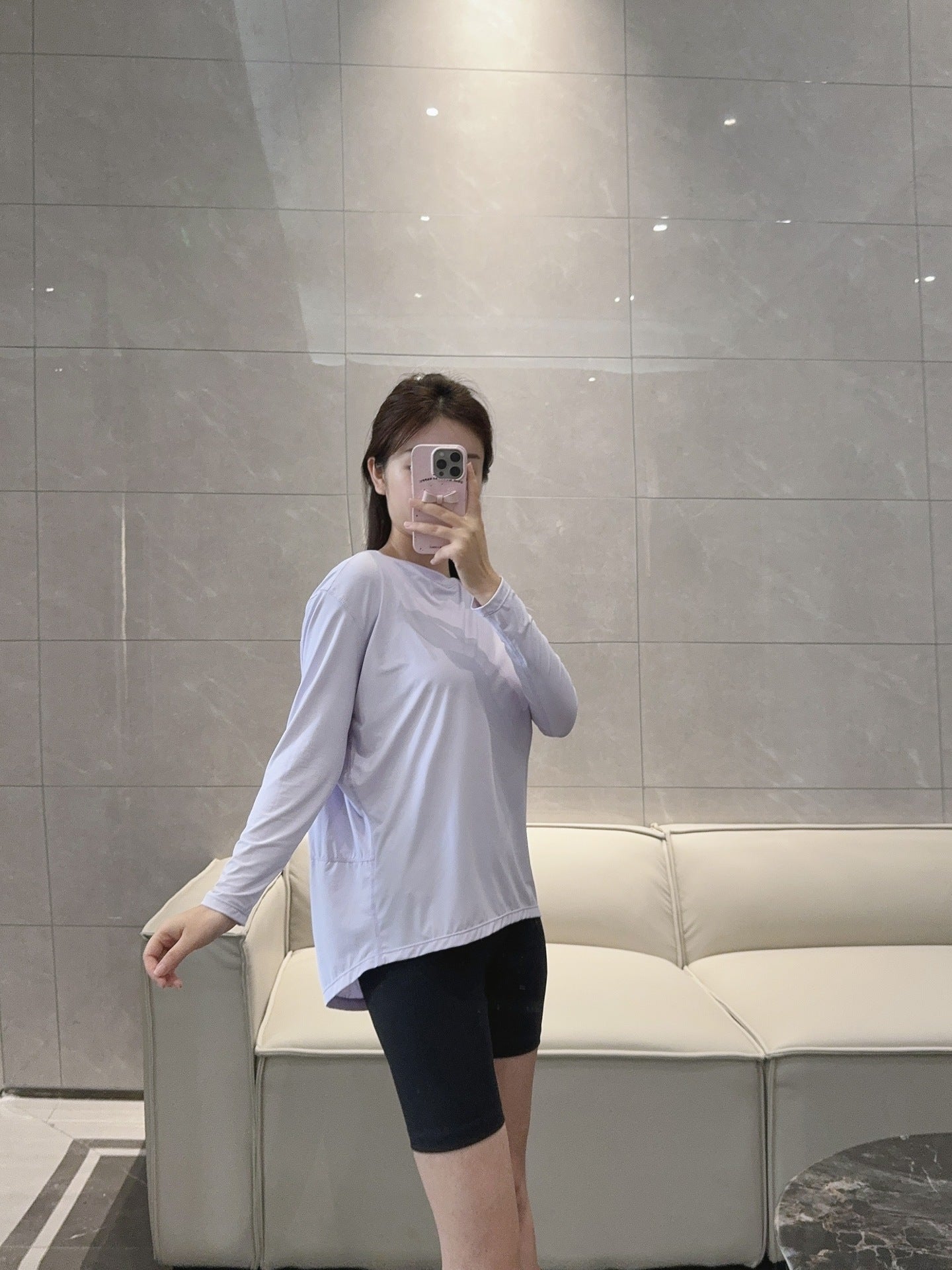 Action Yoga Wear Sun Protection Cool Sports Top Long Sleeve Versatile Base Layer Casual active wear woman