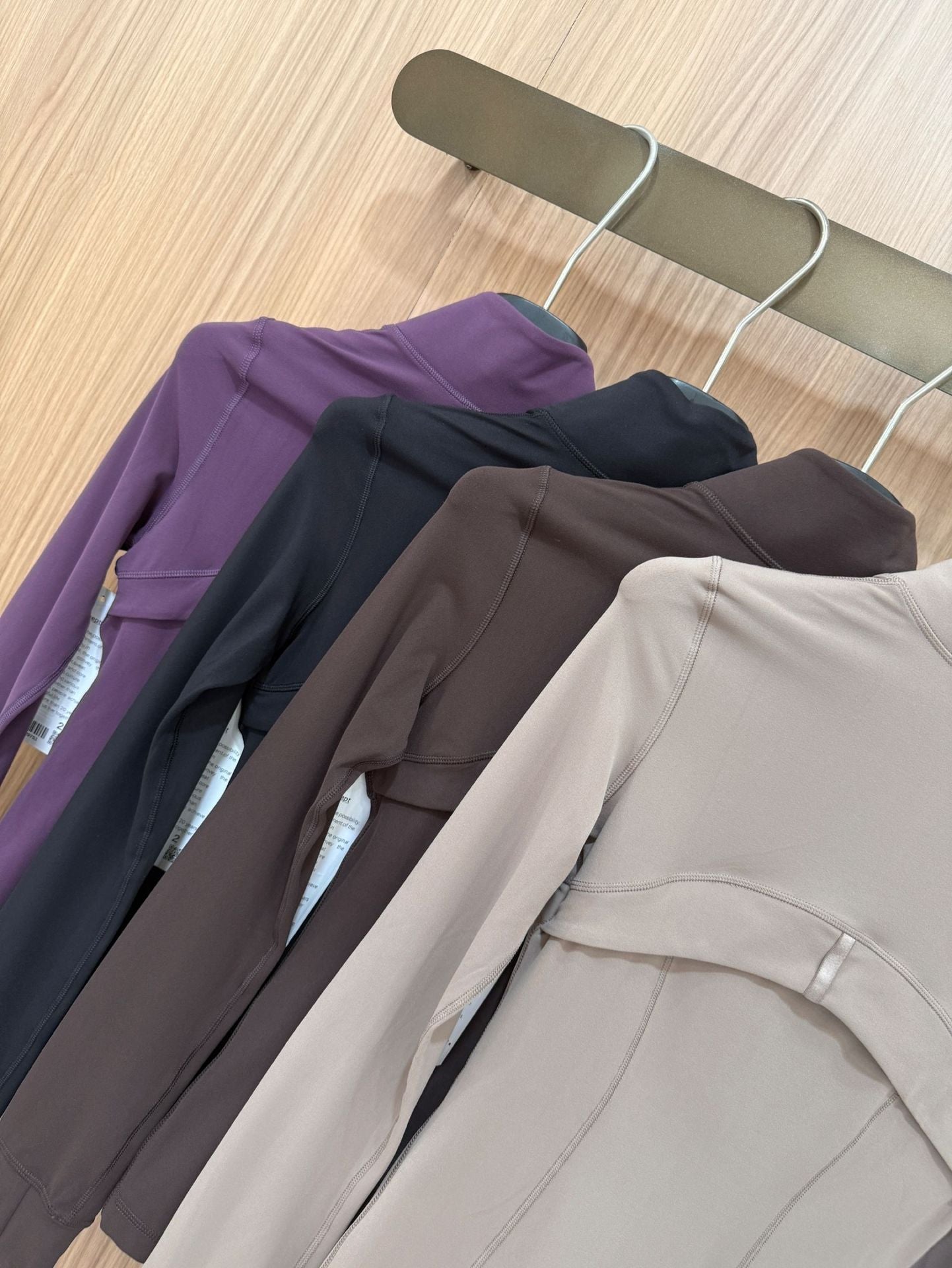 *define Gold Zipper Stand Collar Yoga Shirt lulu The same style slim-fit slimming sports fitness running jacket coat