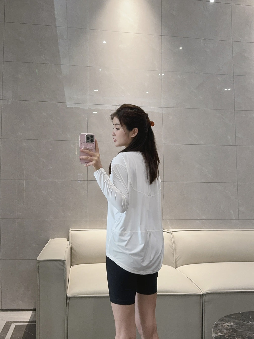 Action Yoga Wear Sun Protection Cool Sports Top Long Sleeve Versatile Base Layer Casual active wear woman