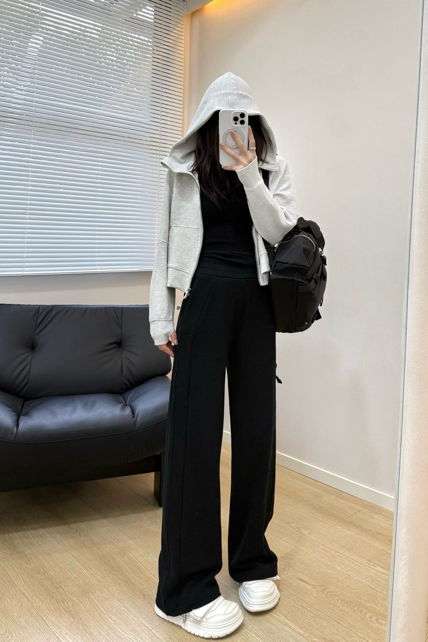 Women's Scu Waffle Texture Activewear Hoodie Pants Set Durable Casual All Seasons Athletic Breathable