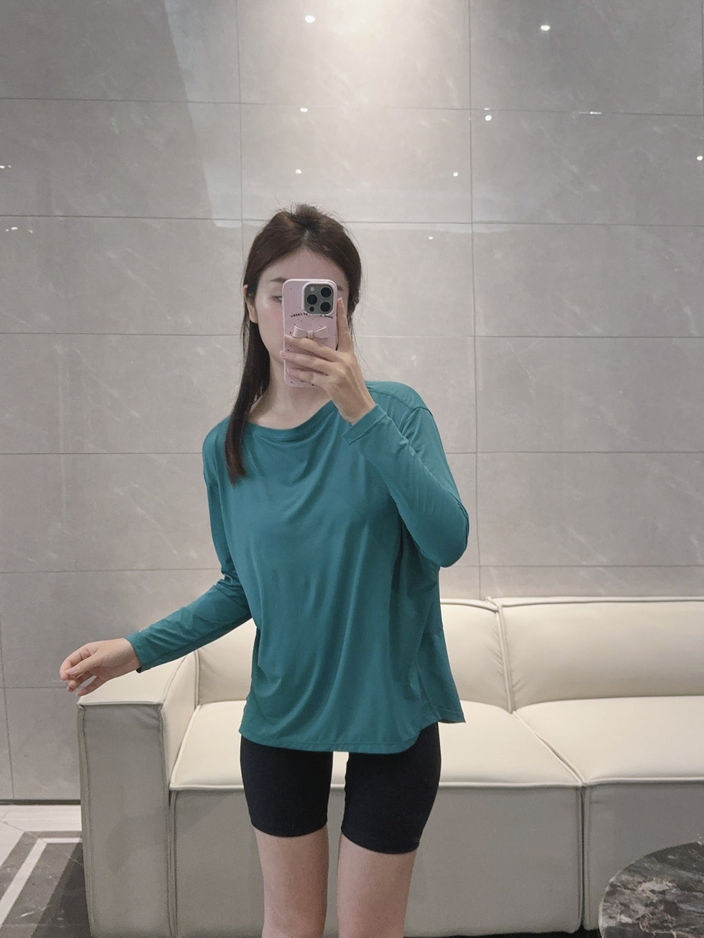 Action Yoga Wear Sun Protection Cool Sports Top Long Sleeve Versatile Base Layer Casual active wear woman