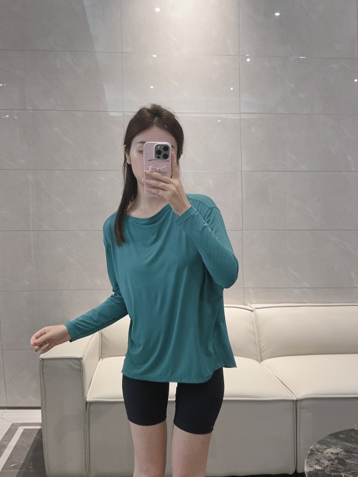 Action Yoga Wear Sun Protection Cool Sports Top Long Sleeve Versatile Base Layer Casual active wear woman