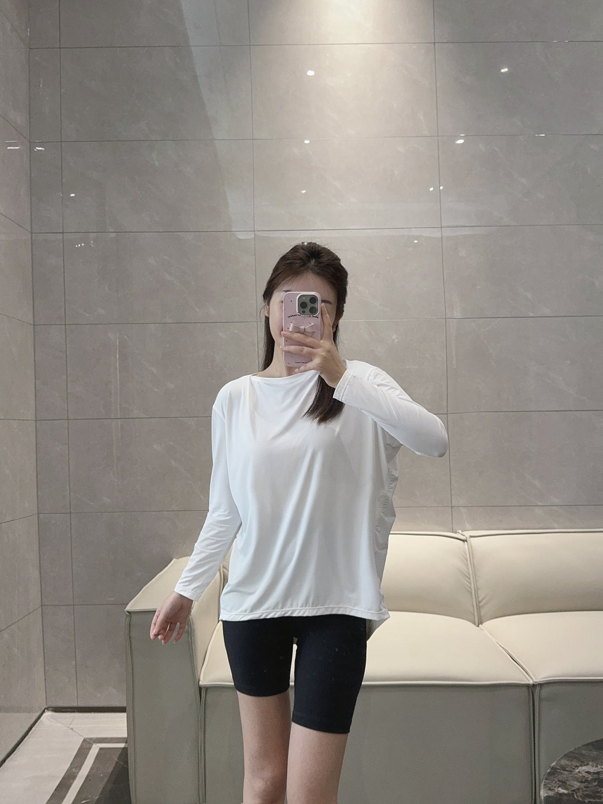 Action Yoga Wear Sun Protection Cool Sports Top Long Sleeve Versatile Base Layer Casual active wear woman