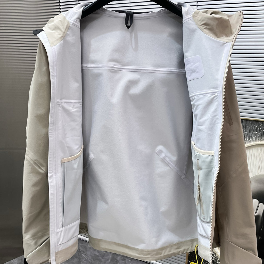 Unisex Waterproof Windproof Anti-Wrinkle Hardshell Jacket All-Weather Easy Care