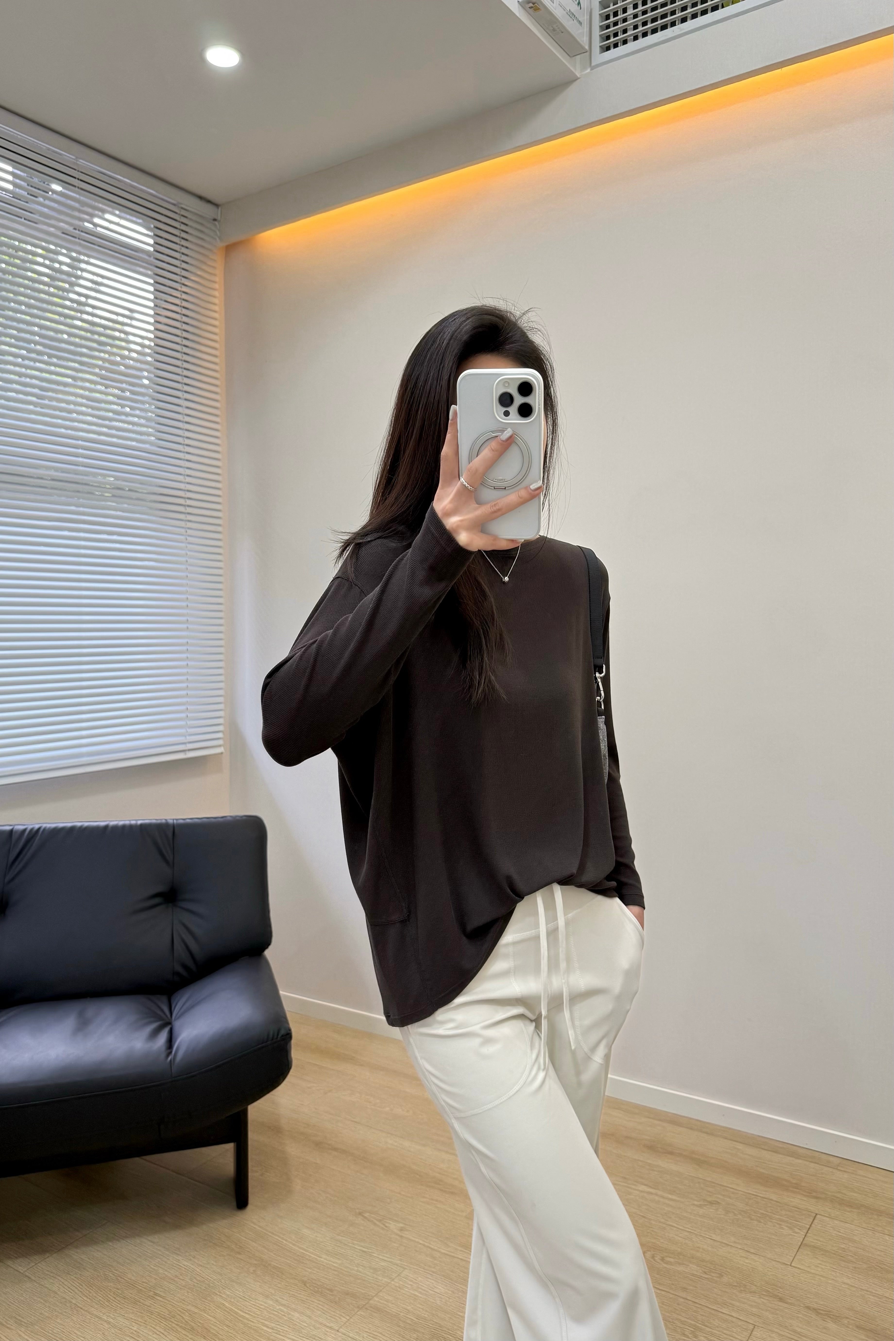 Women's Action Tencel Modal Soft Long Sleeve Breathable Activewear Yoga Running Casual Top Wearing