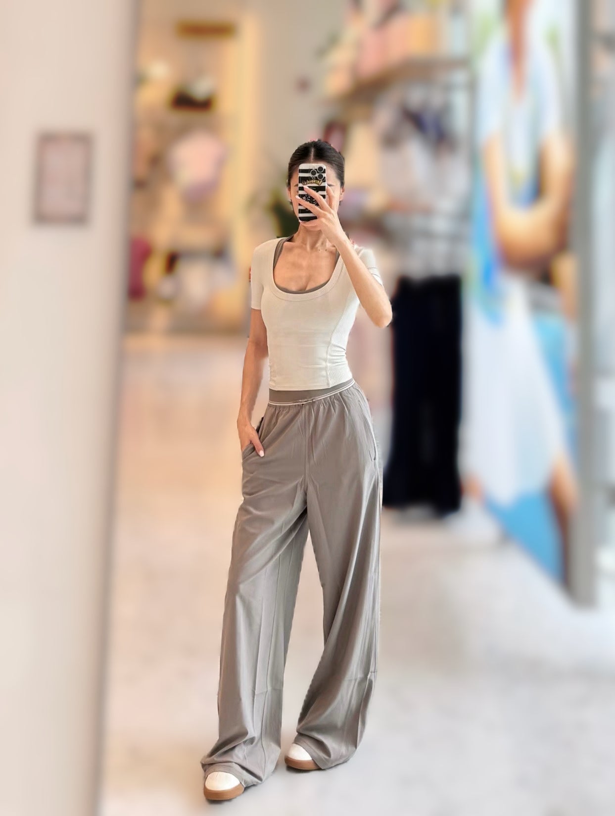 Swift Women's High-Waist Wide-Leg Pants Lightweight Breathable Casual