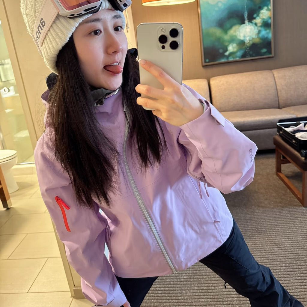 Unisex Waterproof Windproof Anti-Wrinkle Hardshell Jacket All-Weather Easy Care