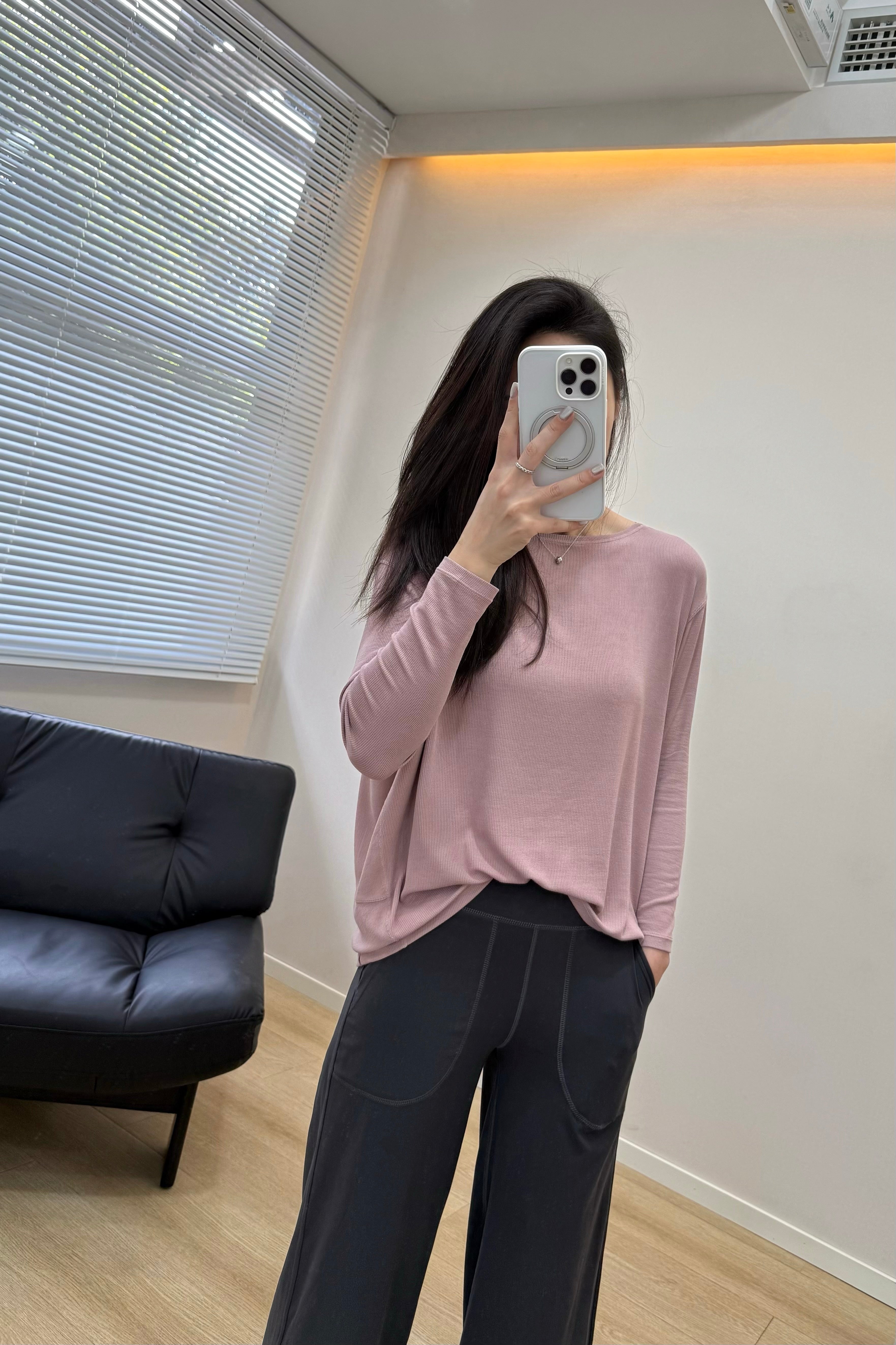 Women's Action Tencel Modal Soft Long Sleeve Breathable Activewear Yoga Running Casual Top Wearing