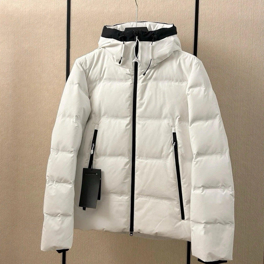 Flix and Ponyo Men's/Women's Waterproof Hooded Duck Down Puffer Jacket for Winter Outdoor Sports Unisex